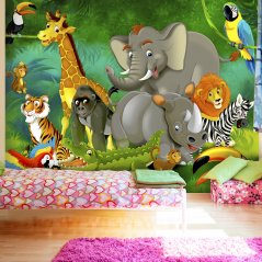 Fototapeta - Dětské barevné safari