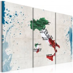 Obraz - Mapa Itálie III