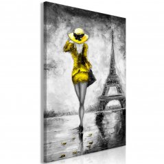 Obraz - Pařížanka - žlutá