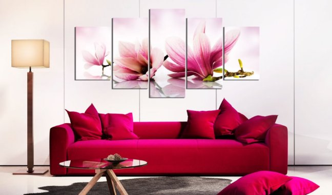 Obraz - Magnólie: ružové kvety