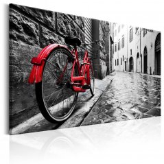 Obraz - Vintage červený bicykel