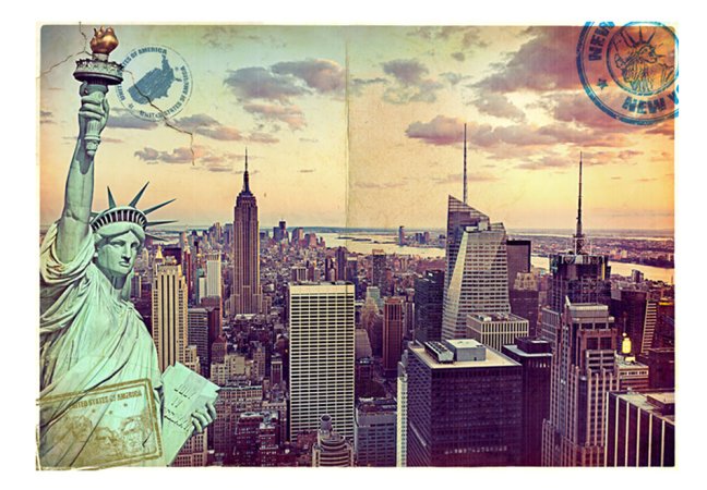 Fototapeta - Pohľadnice z New Yorku