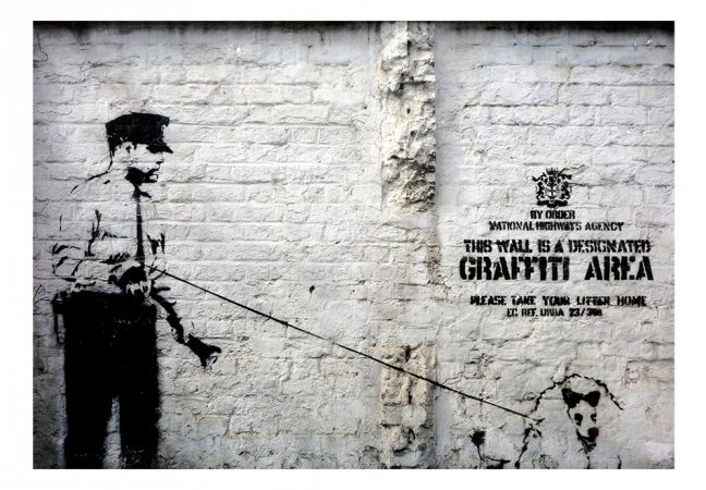 Fototapeta - Banksy - oblasť graffiti