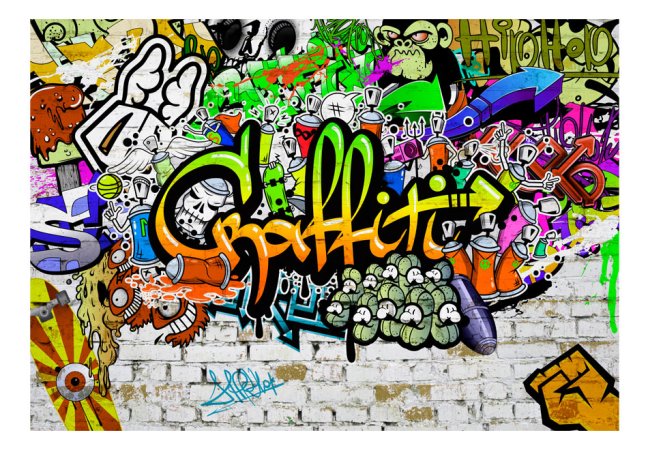 Fototapeta - Graffiti na zdi