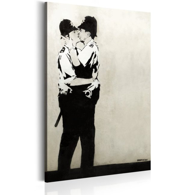 Obraz - Bozkávanie dôstojníkov, Banksy