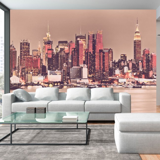 Fototapeta - NY - panoráma stredného Manhattanu