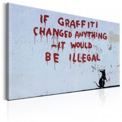 Obraz - Pokud graffiti mění vše od Banksyho