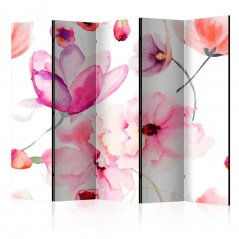 Paraván - Růžové květy II