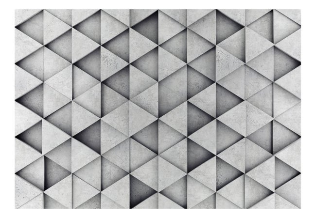 Fototapeta - Šedé trojúhelníky II