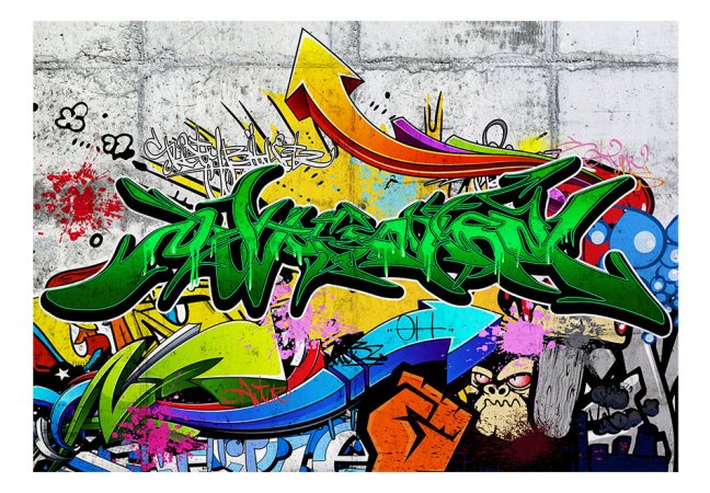 Fototapeta - Městské graffiti