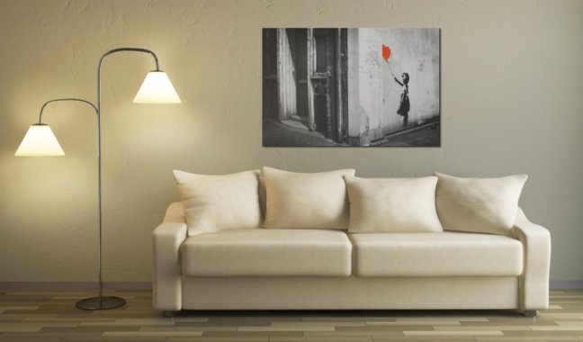Obraz - Dievča s balónom (Banksy)