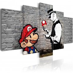Obraz - Super Mario houbový policista od Banksyho II