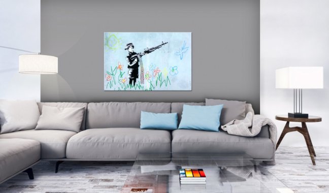 Obraz - Chlapec s pistolí od Banksyho
