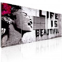 Obraz - Banksy: Život je krásný