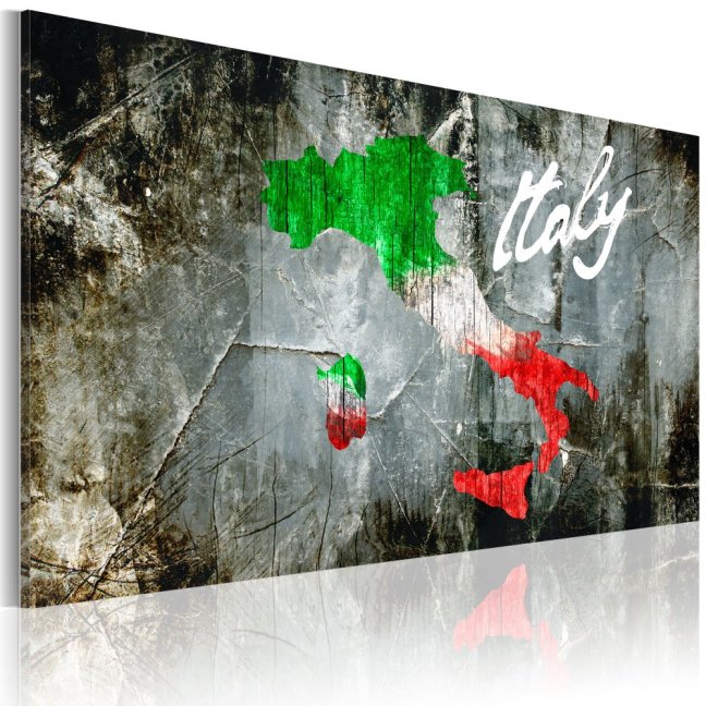 Obraz - Umělecká mapa Itálie