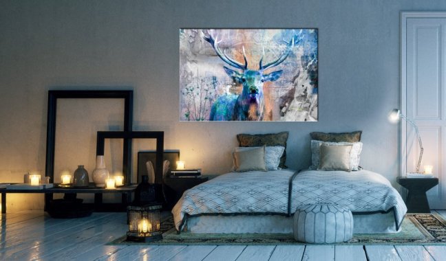 Obraz - Modrý jelen