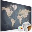Korková nástěnka - Antracitový svět - Mapa