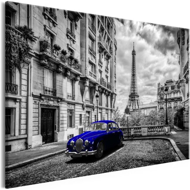 Obraz - Auto v Paříži - modré