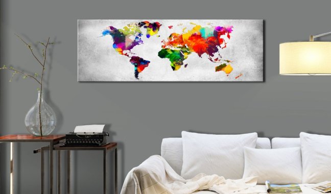 Obraz - Mapa světa: Barevná revoluce