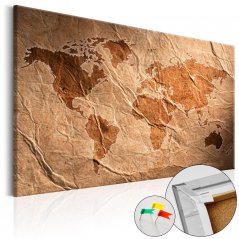 Korková nástěnka - Papírová mapa