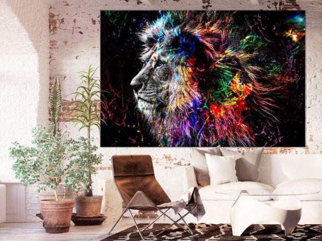 Obraz - Šialený lev