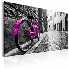 Obraz - Vintage ružový bicykel