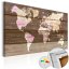 Korková nástěnka - Dřevěný svět - Mapa