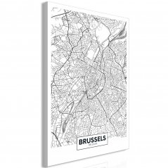 Obraz - Mapa Bruselu