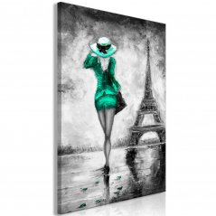 Obraz - Parížanka - zelený