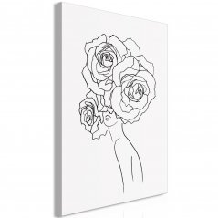 Obraz - Abstraktní černobílé růže