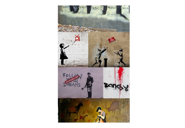 Fototapeta - Banksy - koláž