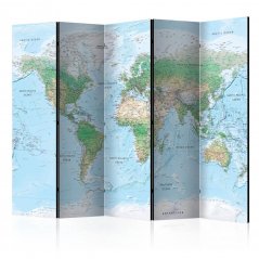 Paraván - Mapa světa