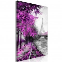 Obraz - Pařížský kanál - růžový