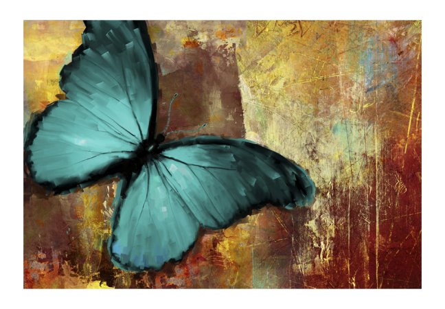 Fototapeta - Maľovaný motýľ