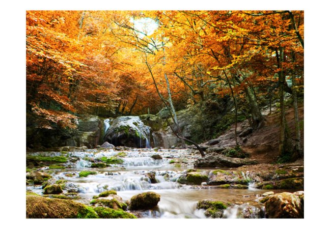 Fototapeta - Podzim - vodopád