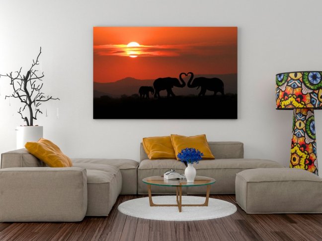 Obraz - Zamilované slony