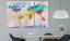 Obraz - Mapa světa: Duhový gradient