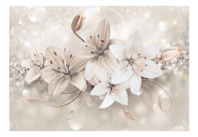 Fototapeta - Diamantové lilie