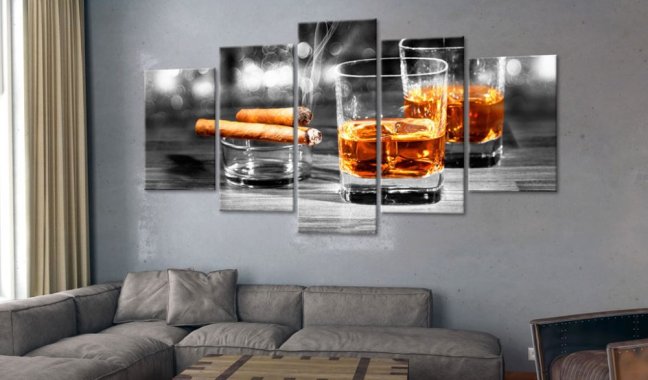 Obraz - Cigary a whisky II
