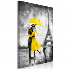 Obraz - Mlha v Paříži - žlutá