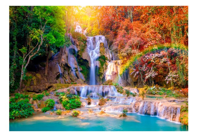 Samolepící fototapeta - Vodopády Tat Kuang Si