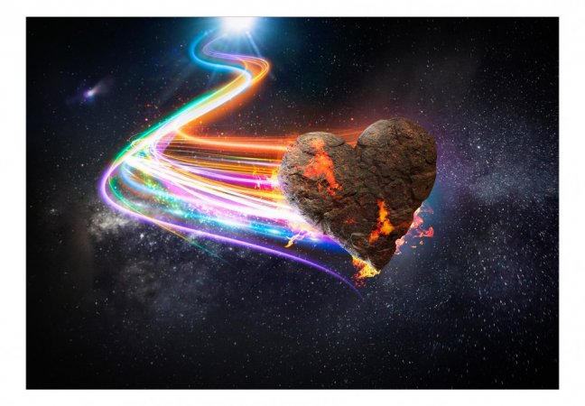Samolepící fototapeta - Meteorit lásky (barevná)