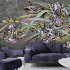 Prémiová fototapeta - Kvety kosatca fialové