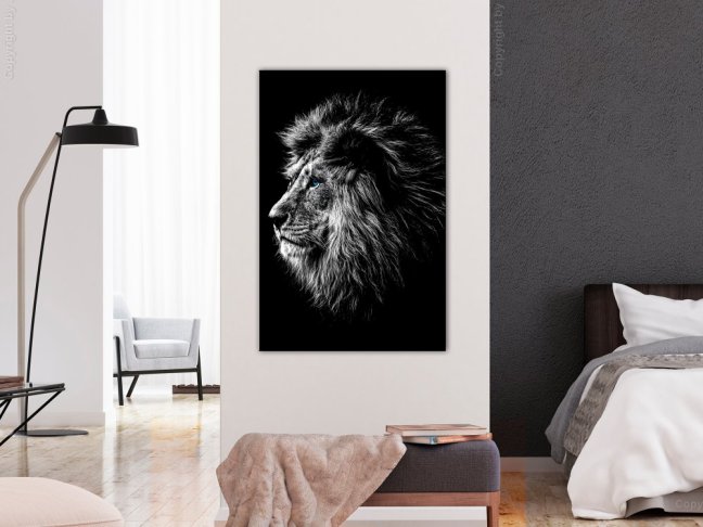Obraz - Modrooký lev