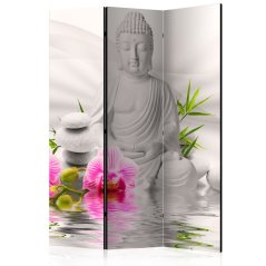 Paraván - Buddha a orchideje
