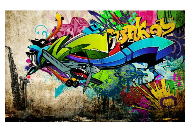 Samolepiaca fototapeta - Funky - graffiti
