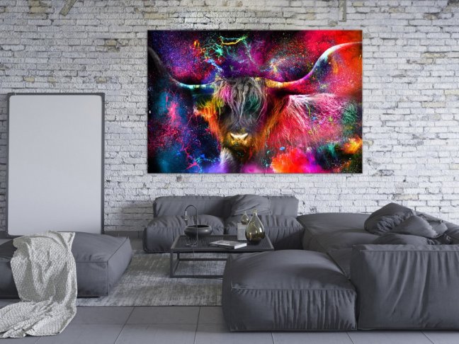 Obraz - Farebný býk