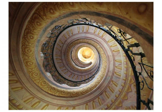 Fototapeta - Dekorativní točité schody