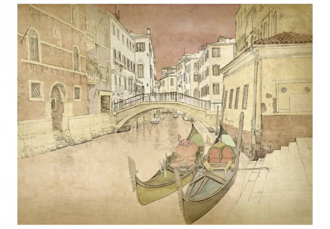 Fototapeta - Gondoly v Benátkách