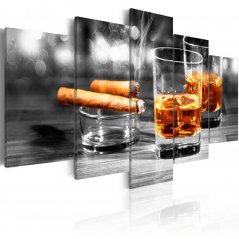 Obraz - Zátiší - Doutníky a whisky II